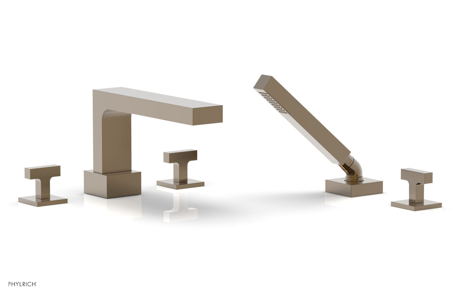 Phylrich CROI Deck Tub Set with Hand Shower - Lever Handles