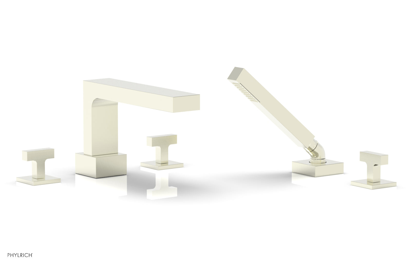 Phylrich CROI Deck Tub Set with Hand Shower - Lever Handles