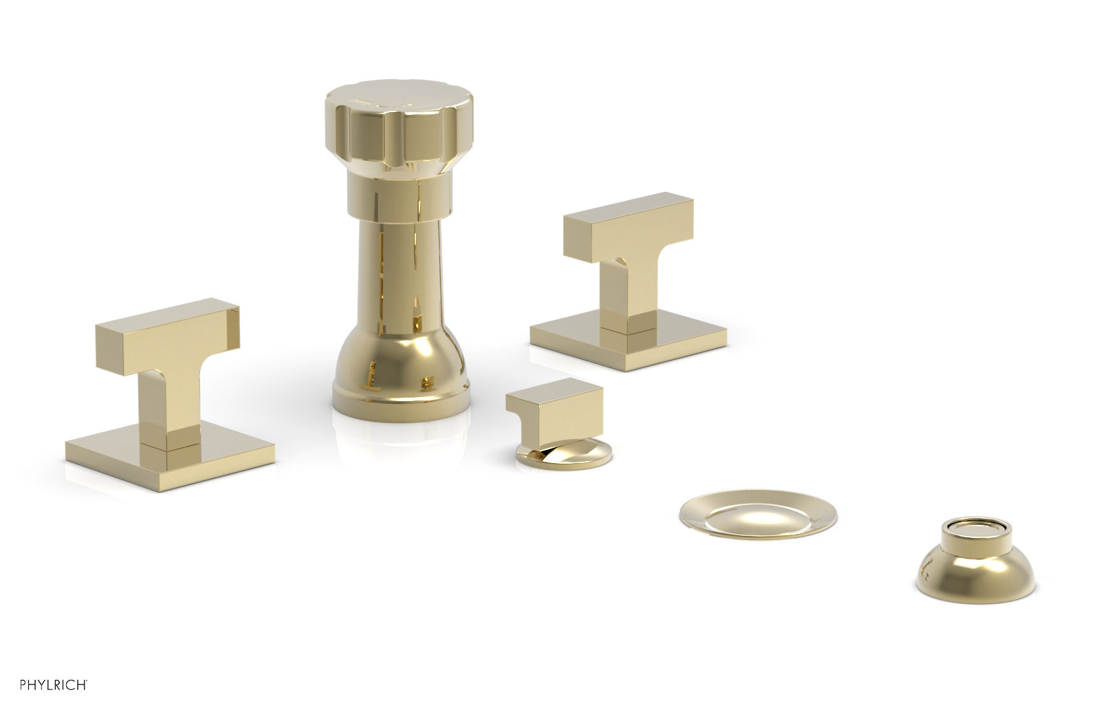 Phylrich CROI Four Hole Bidet Set - Lever Handles