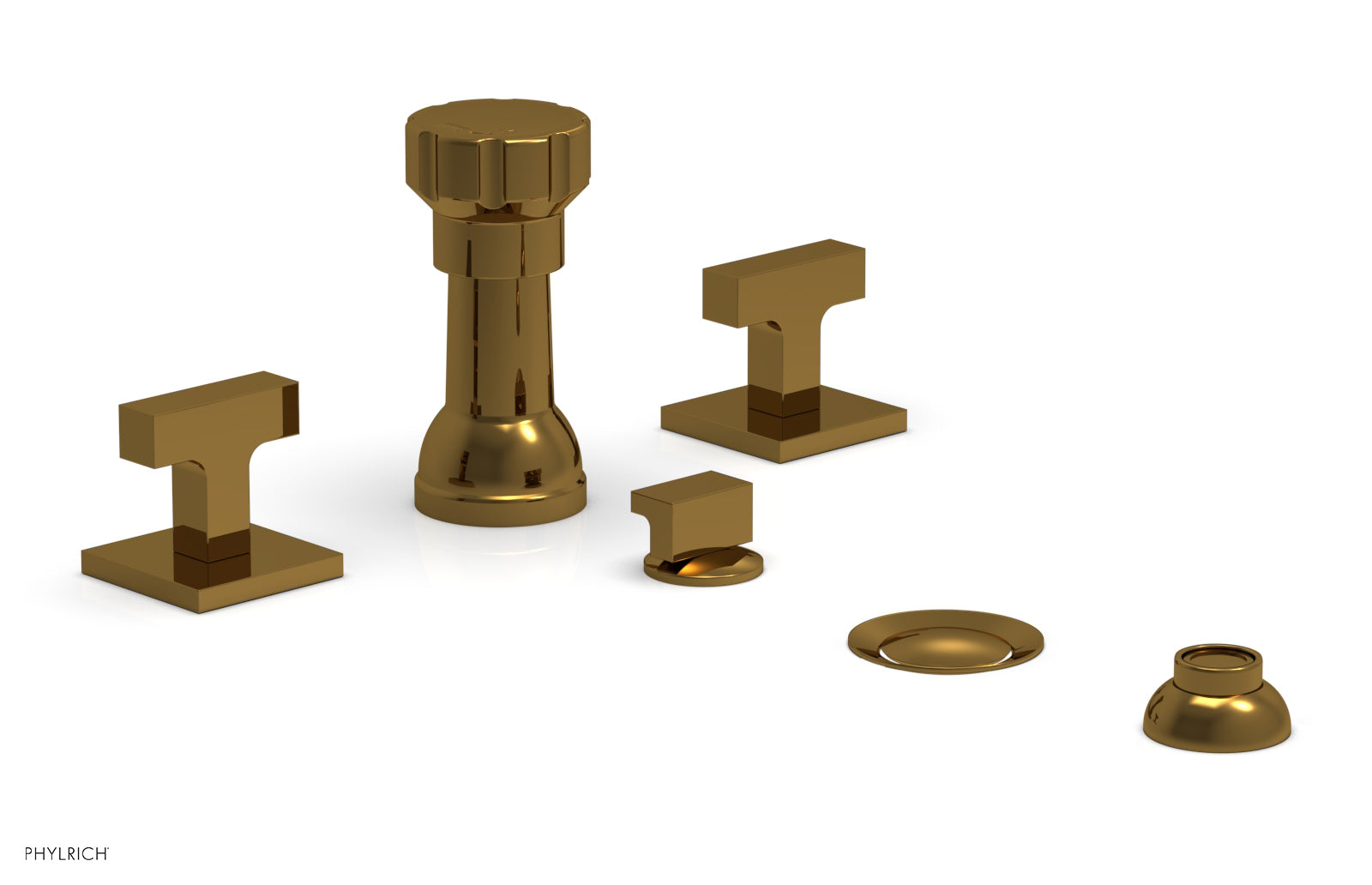 Phylrich CROI Four Hole Bidet Set - Lever Handles
