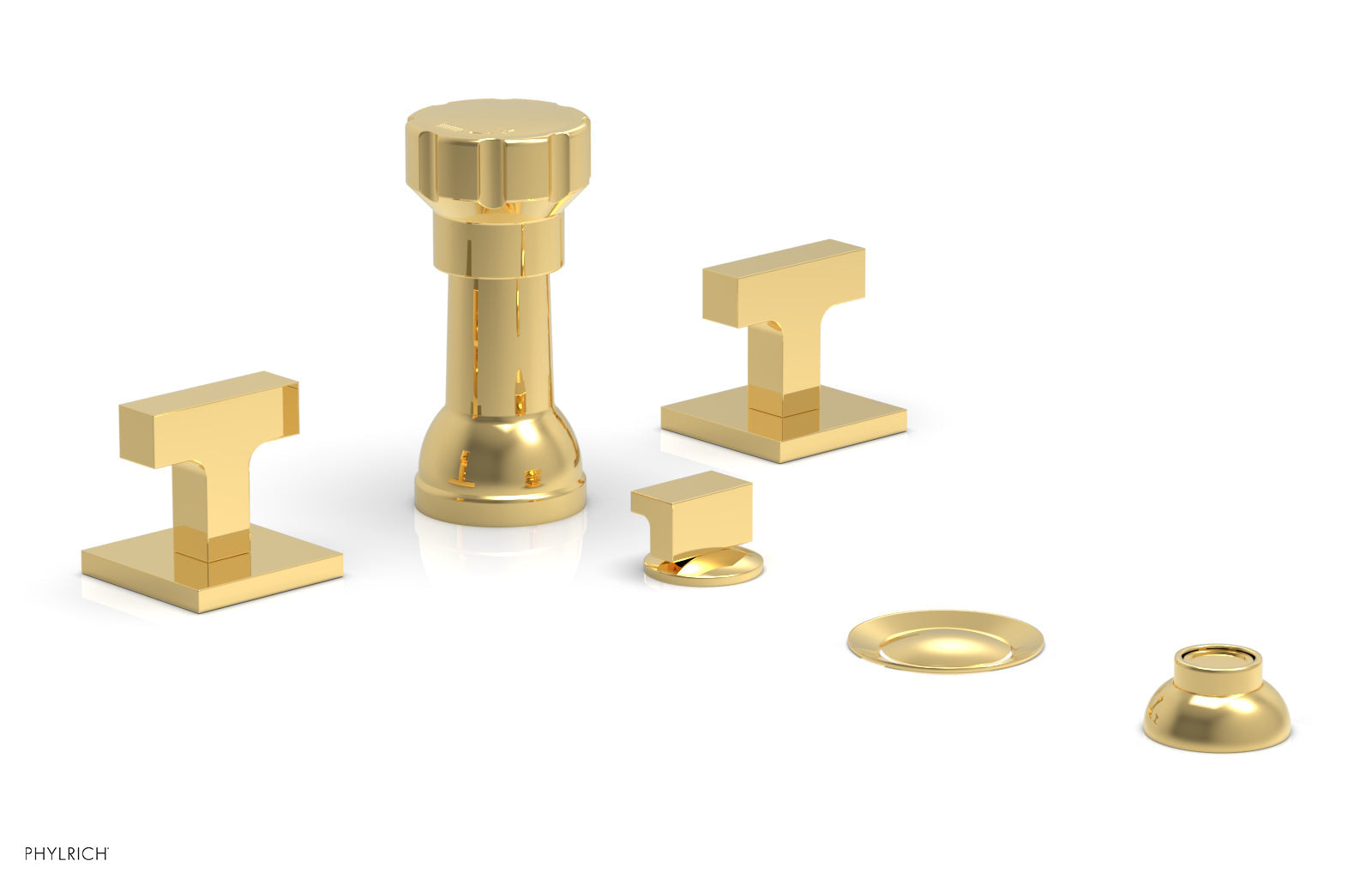 Phylrich CROI Four Hole Bidet Set - Lever Handles