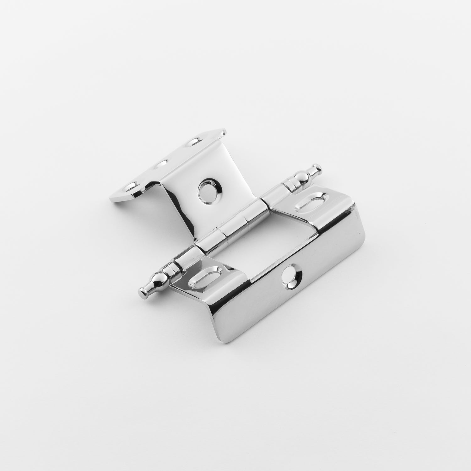 polished chrome hinge