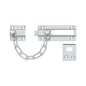 polished chrome door guard