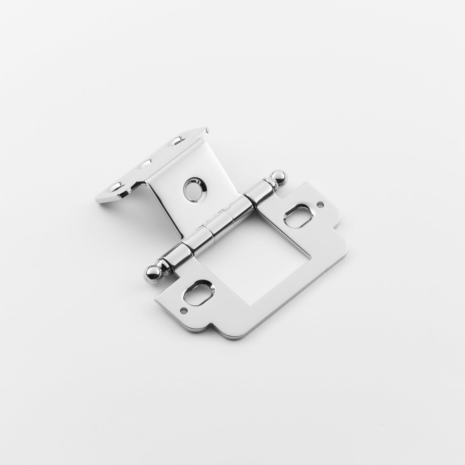 polished chrome hinge