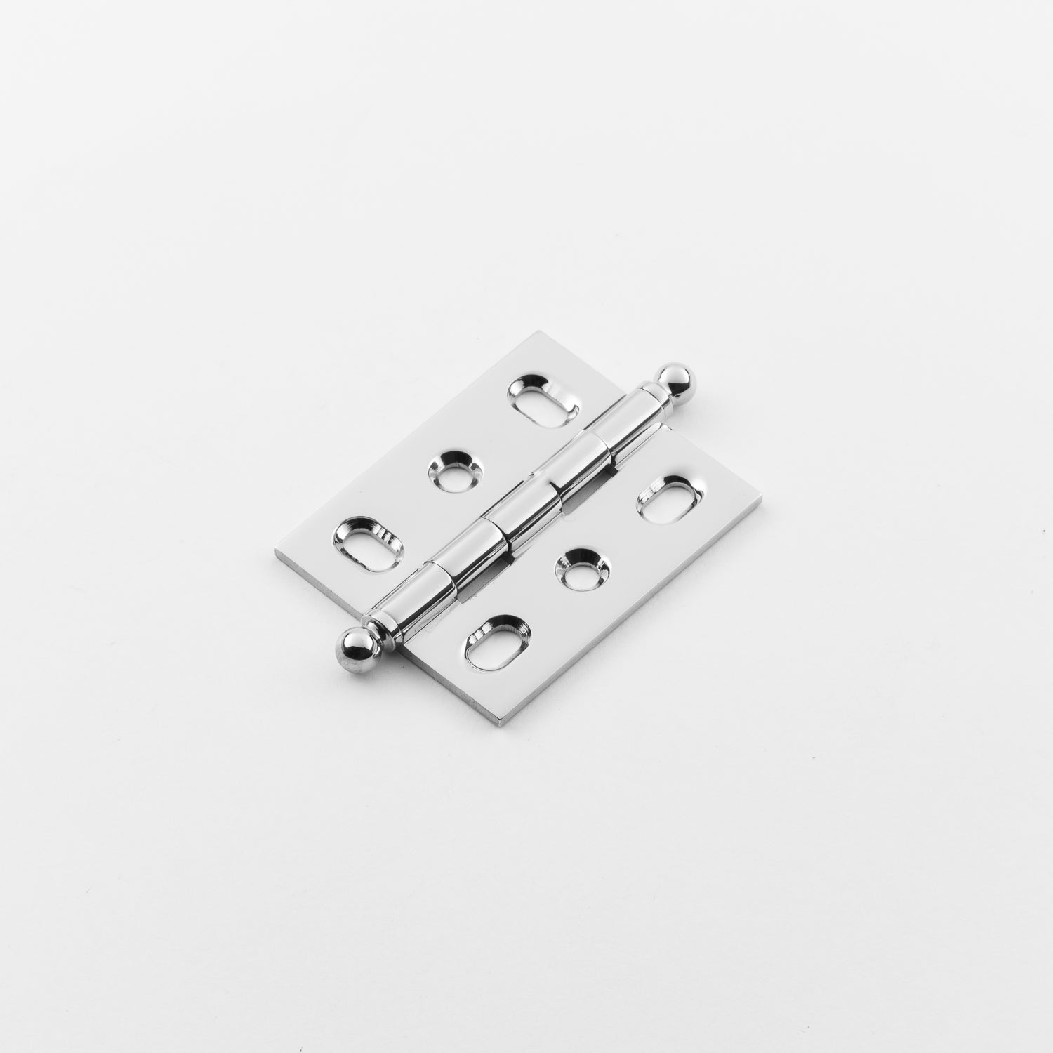 polished chrome hinge