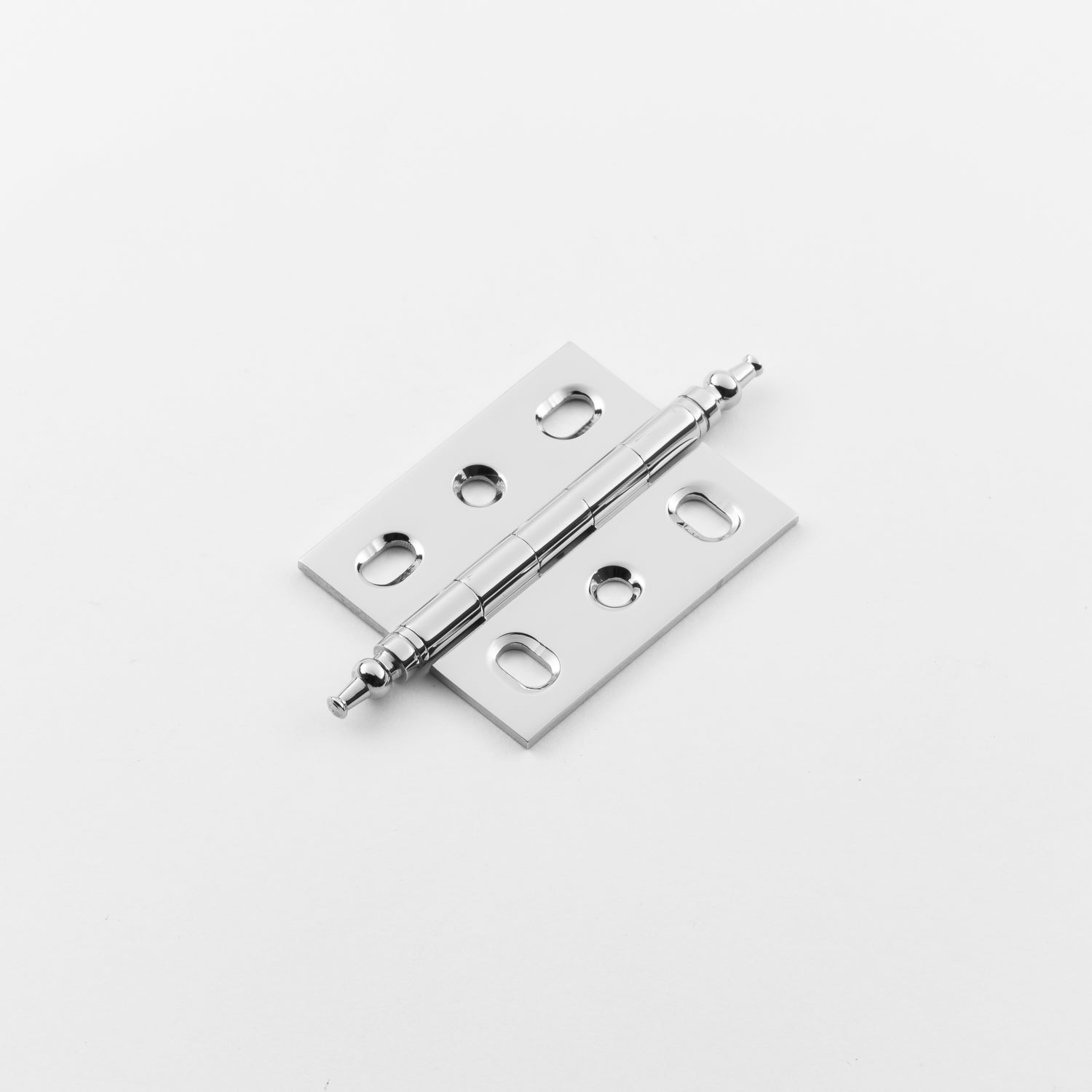 polished chrome hinge