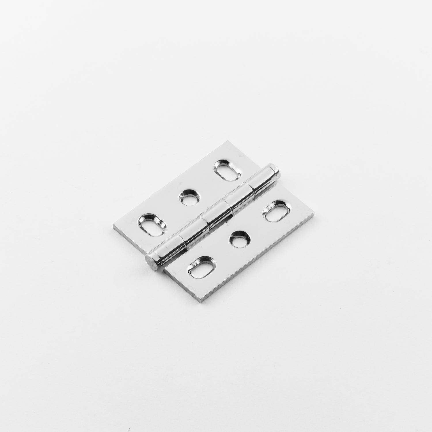 polished chrome hinge