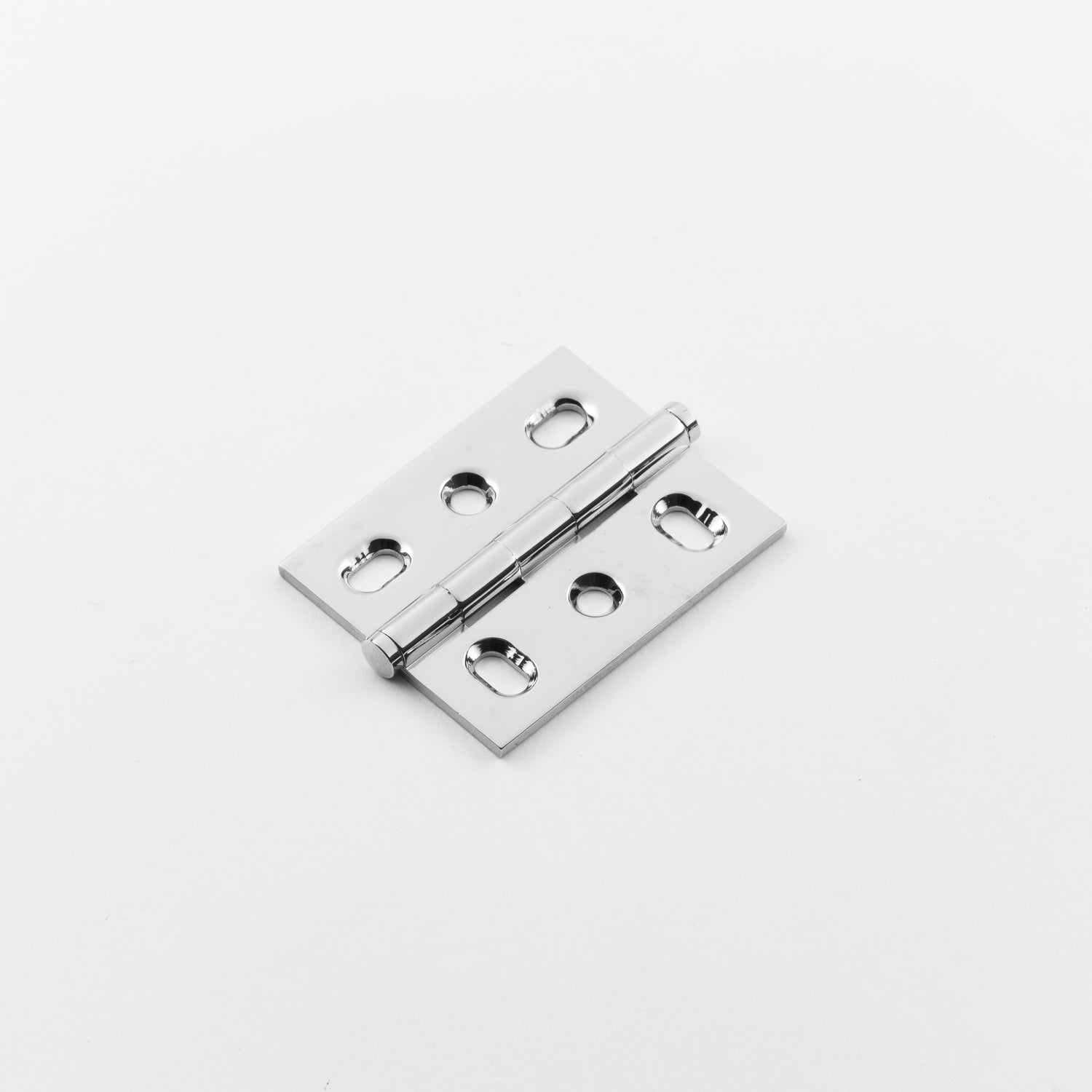 polished chrome hinge