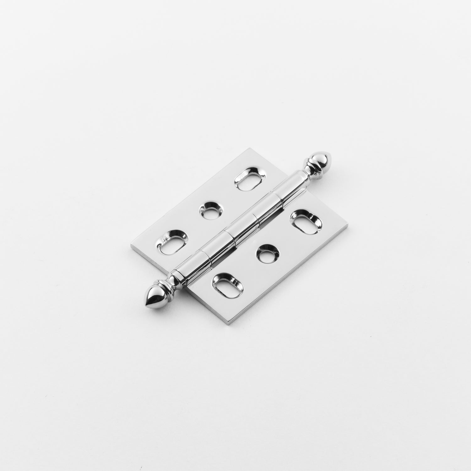 polished chrome hinge