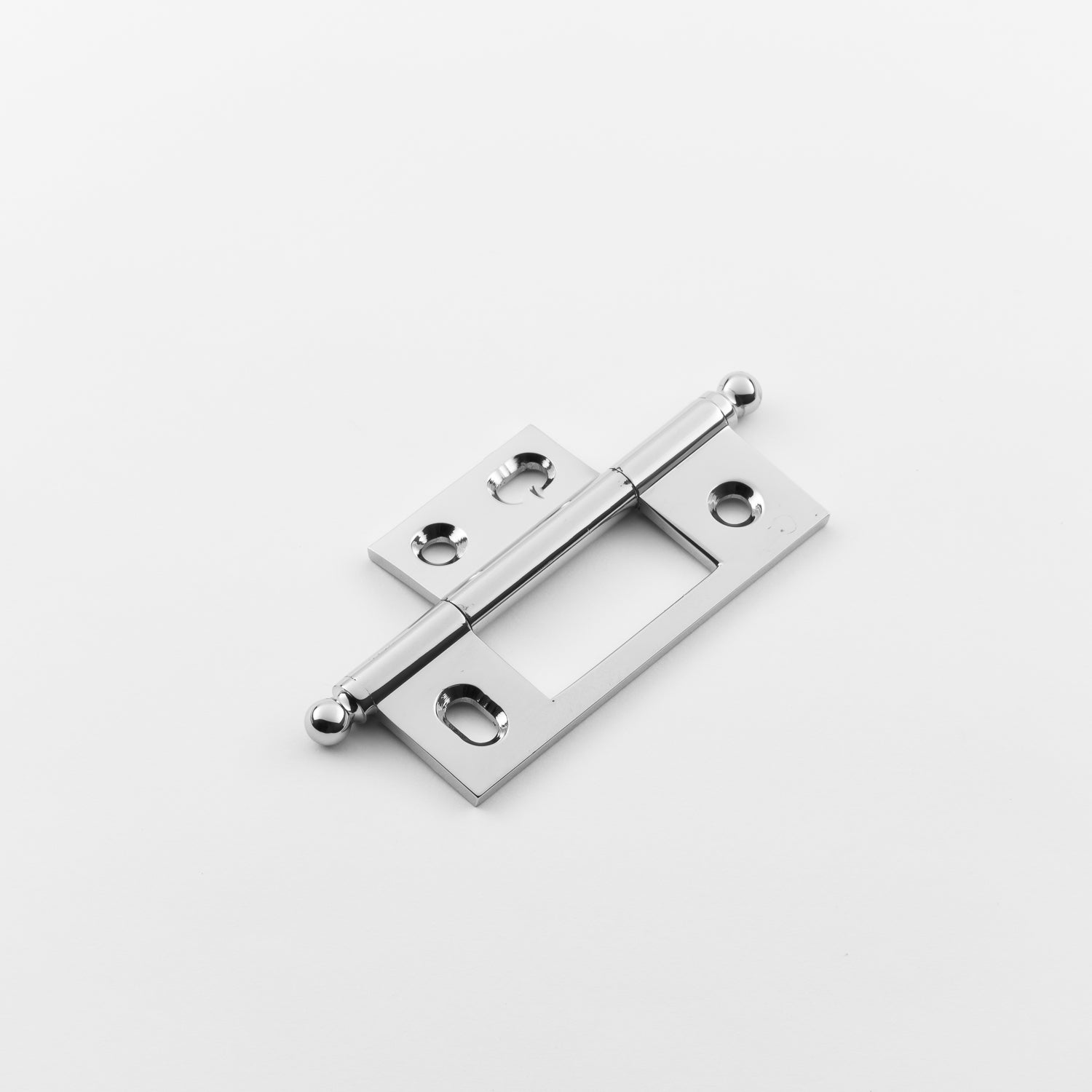 polished chrome hinge