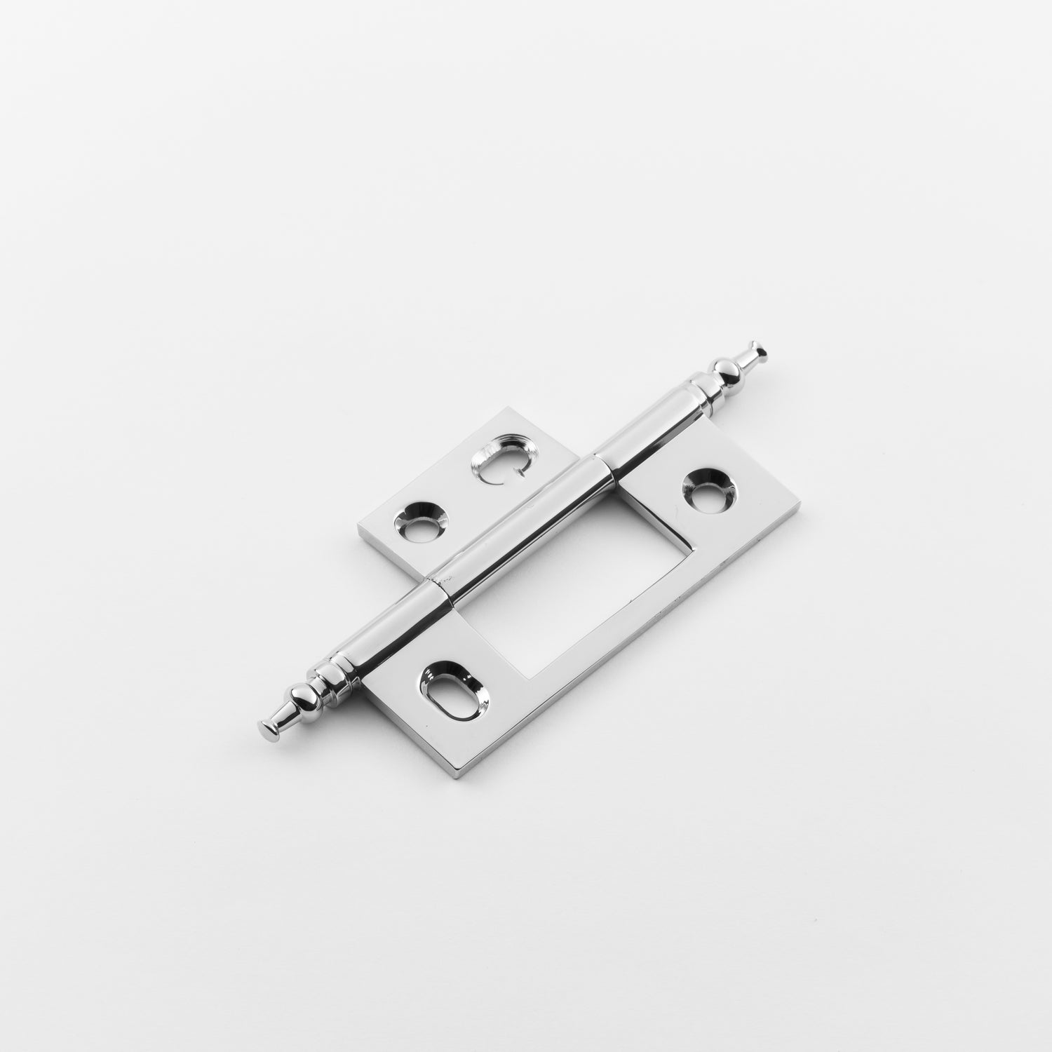 polished chrome hinge