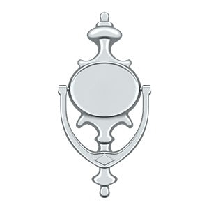 polished chrome door knocker