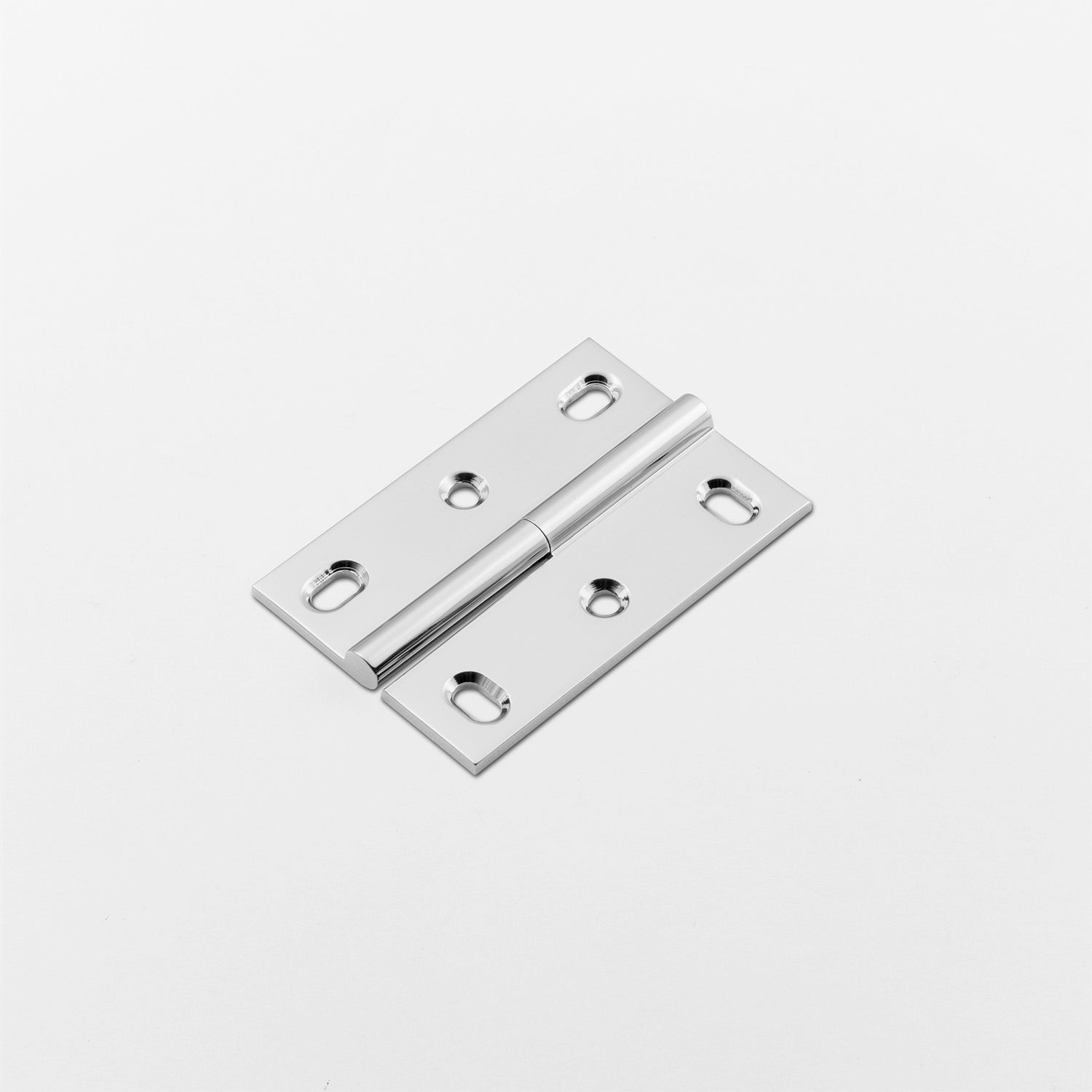 polished chrome hinge
