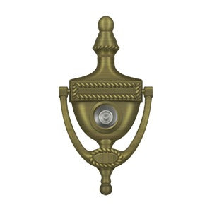 Deltana Victorian Rope Door Knocker and Viewer