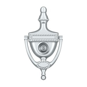 polished chrome door knocker