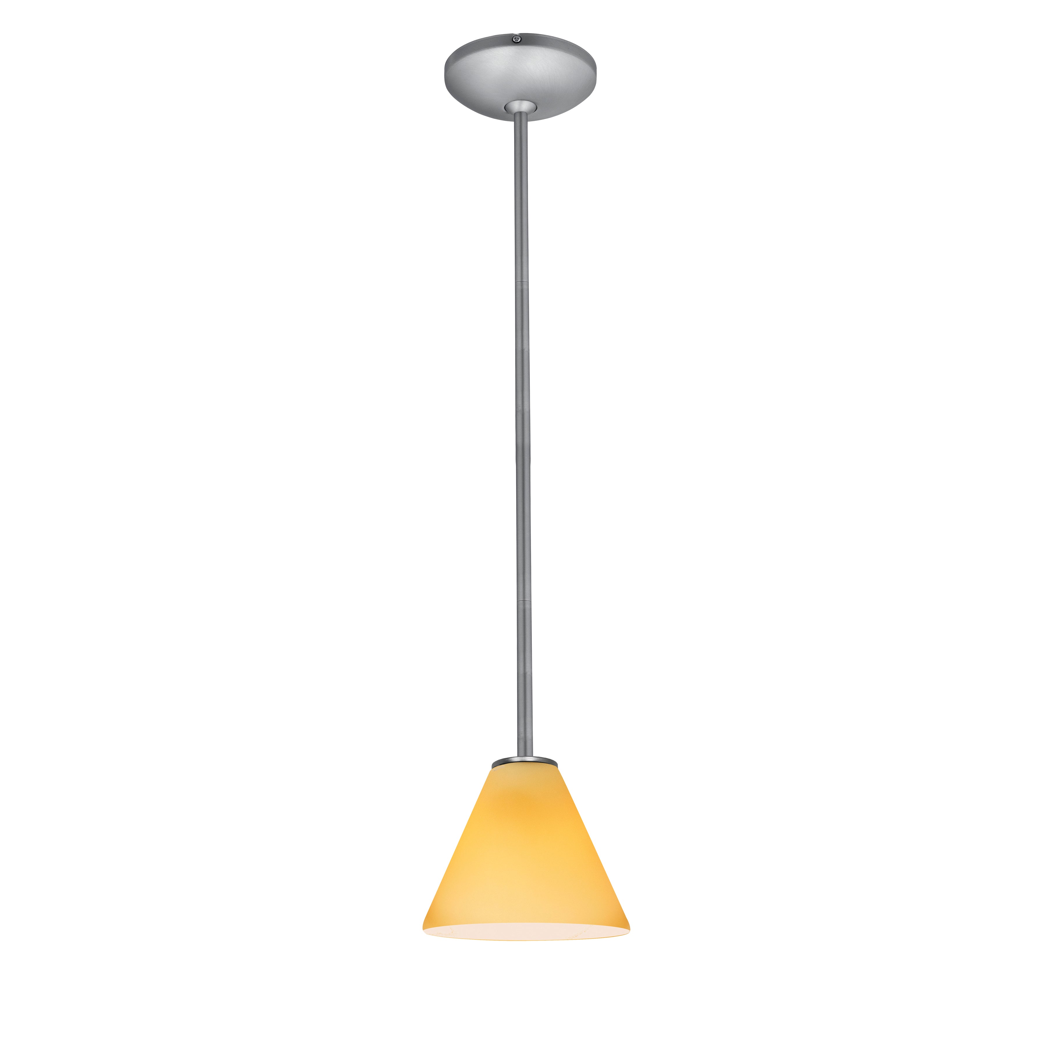brushed steel pendant