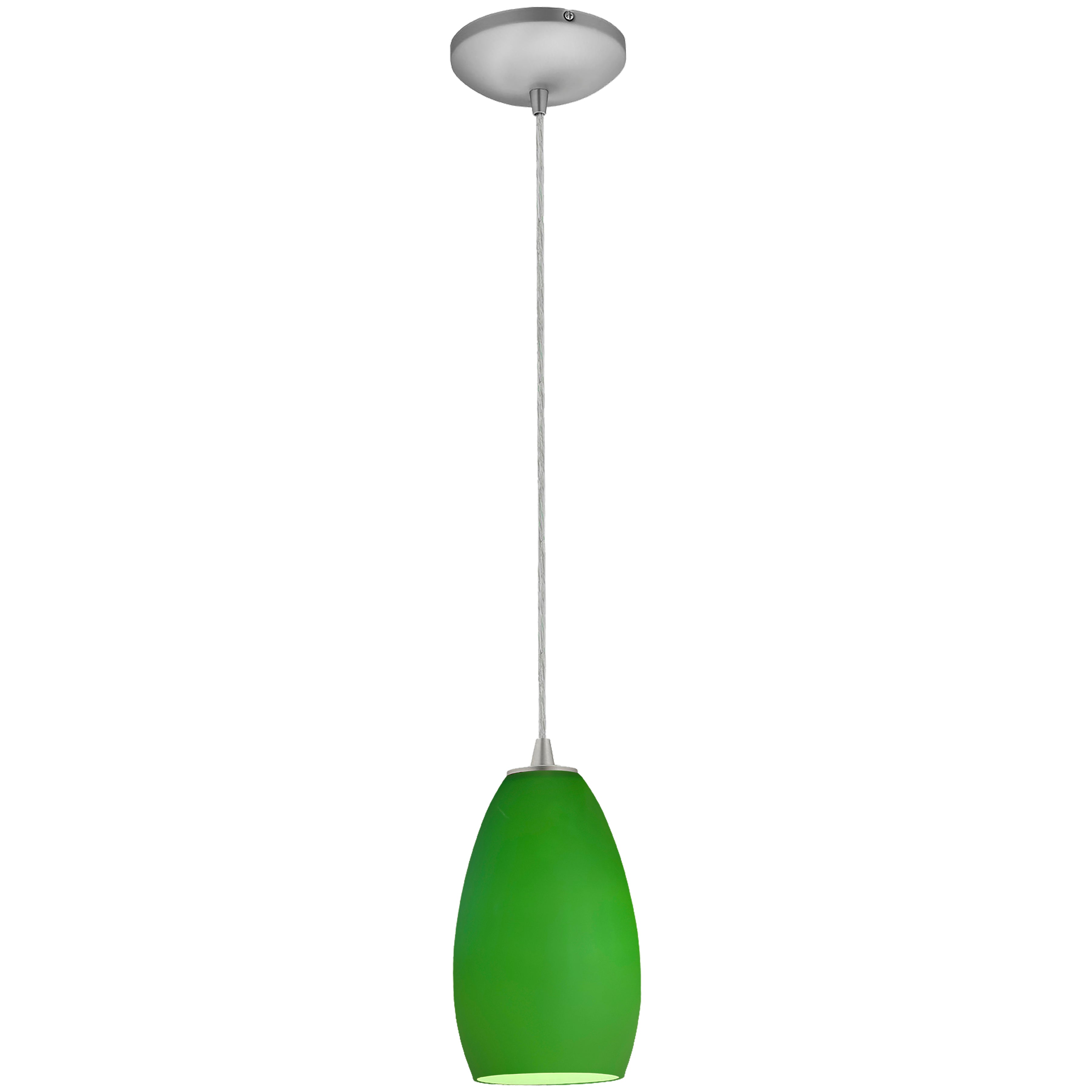 brushed steel pendant
