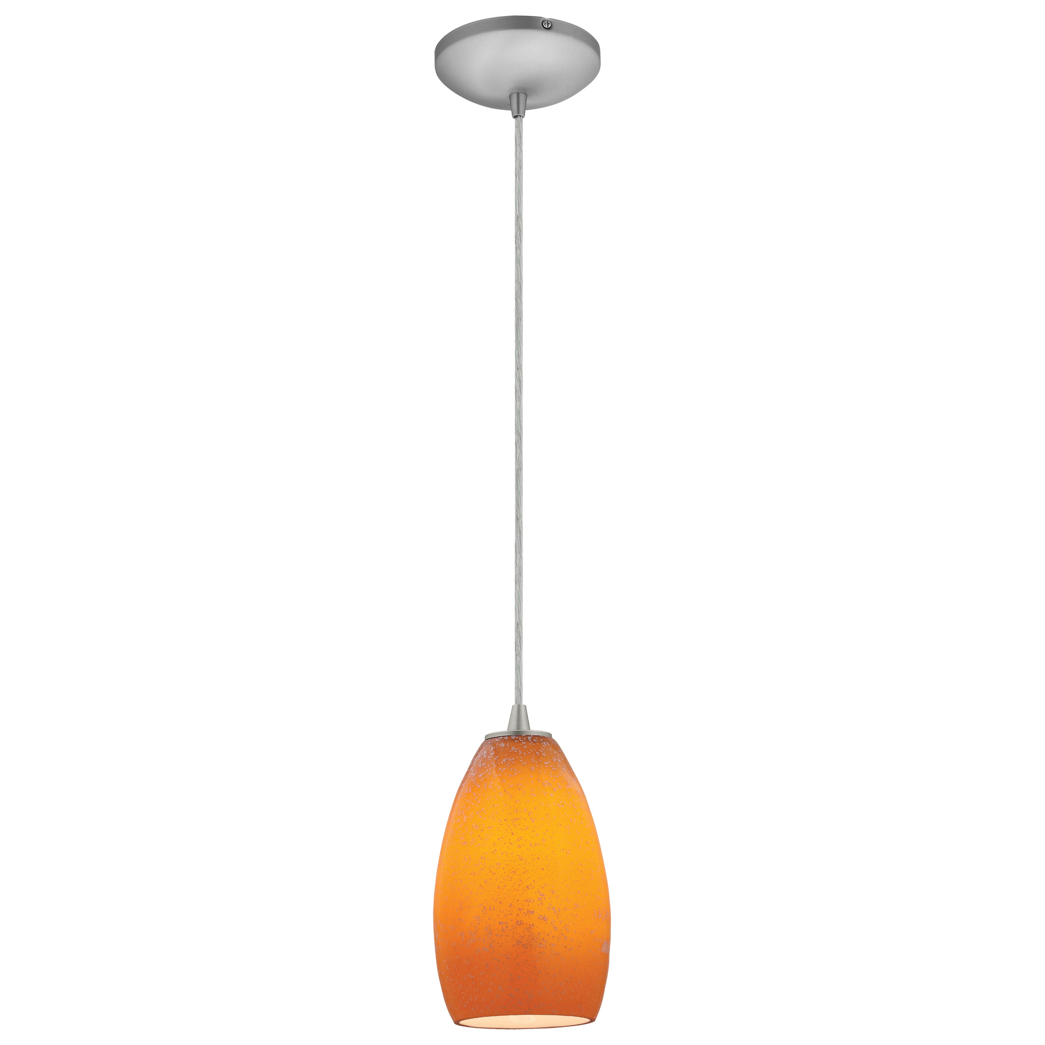 brushed steel pendant