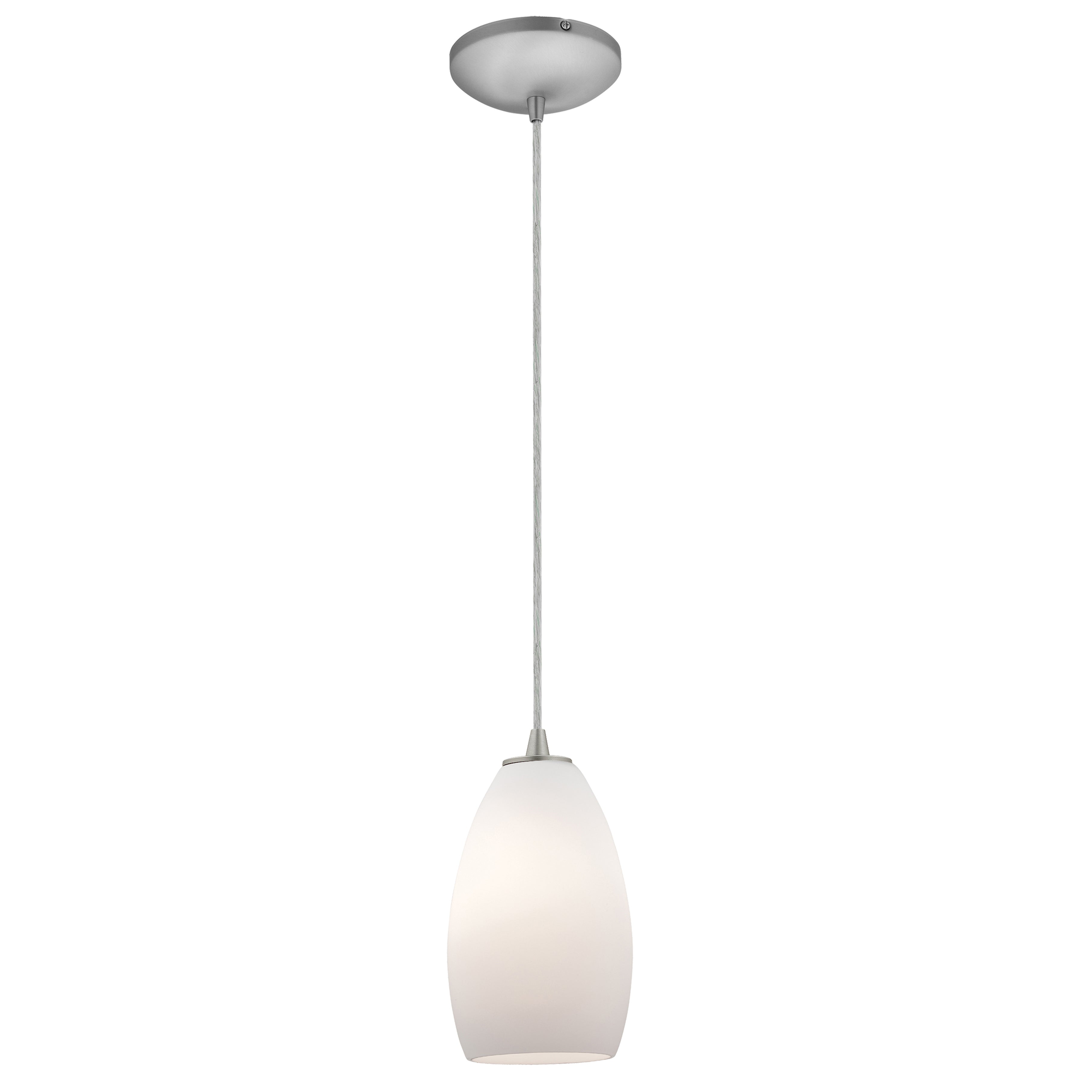 brushed steel pendant