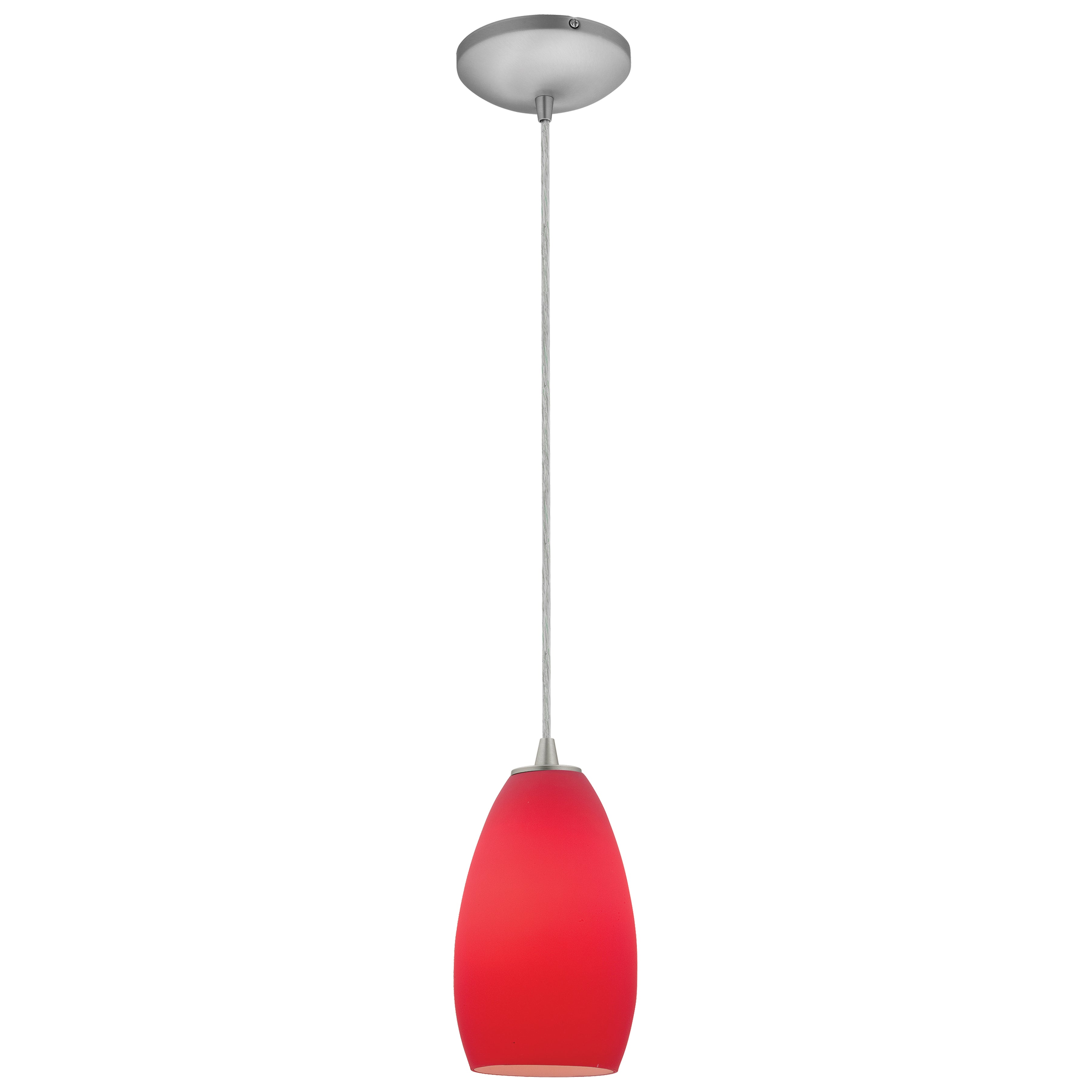 brushed steel pendant