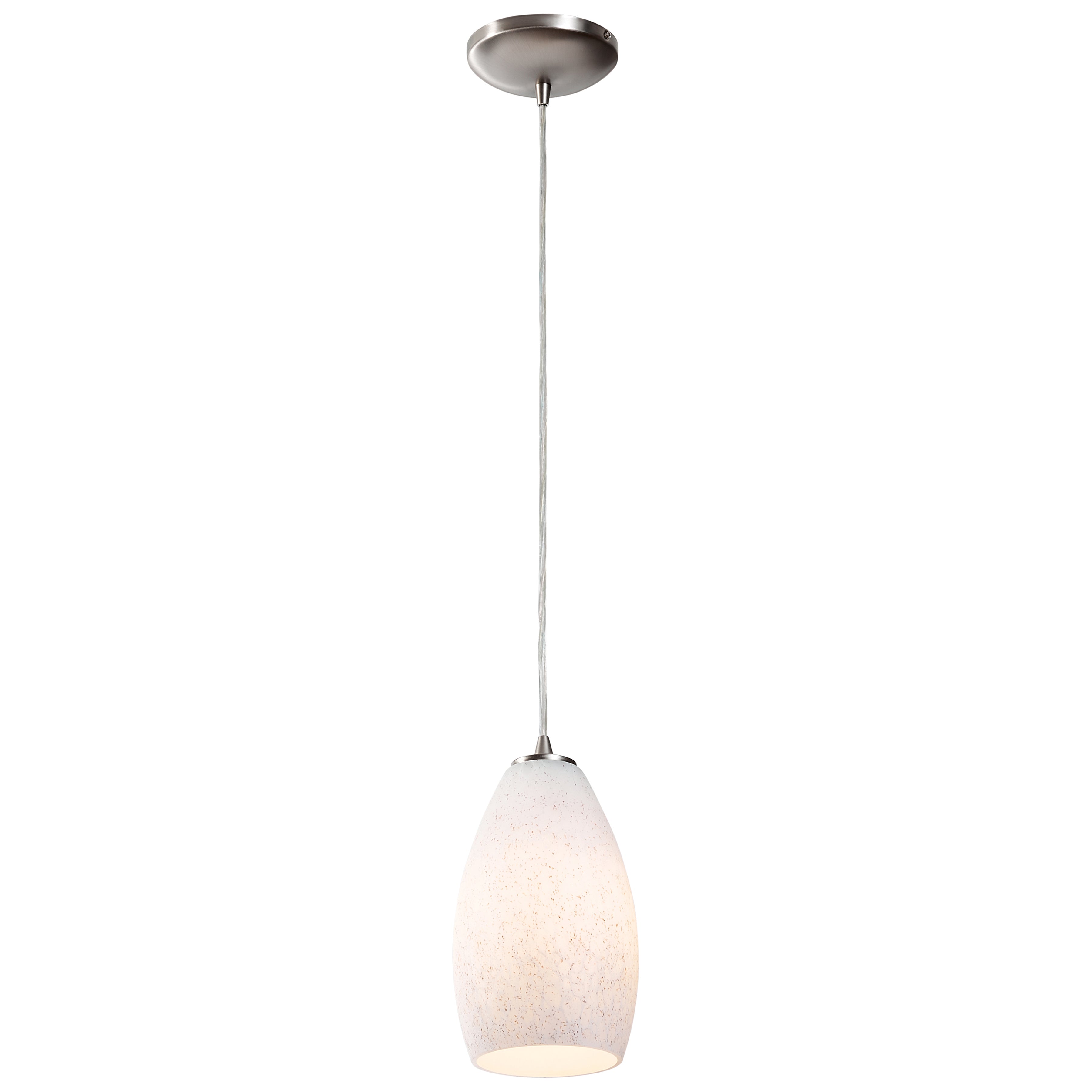 brushed steel pendant