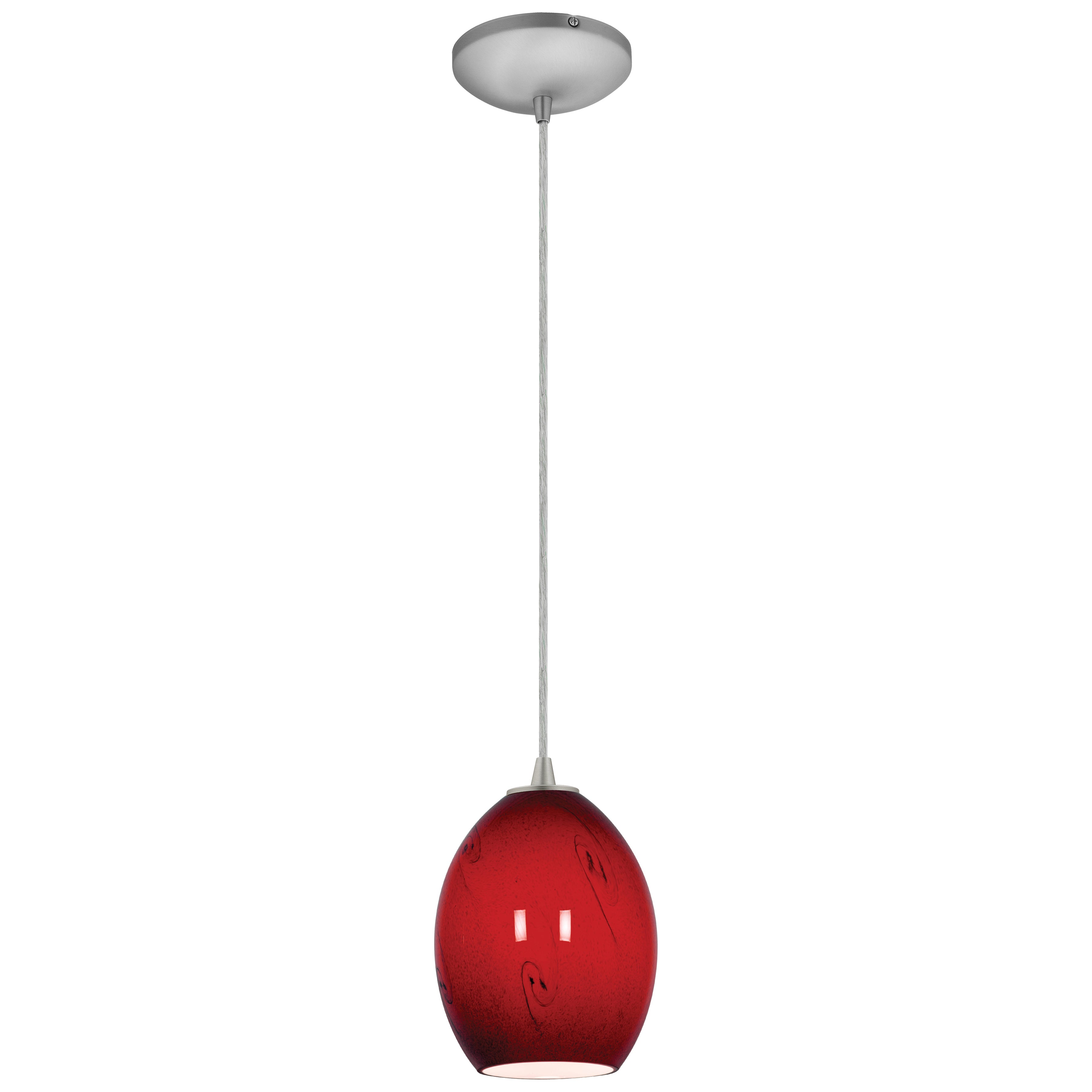 brushed steel pendant