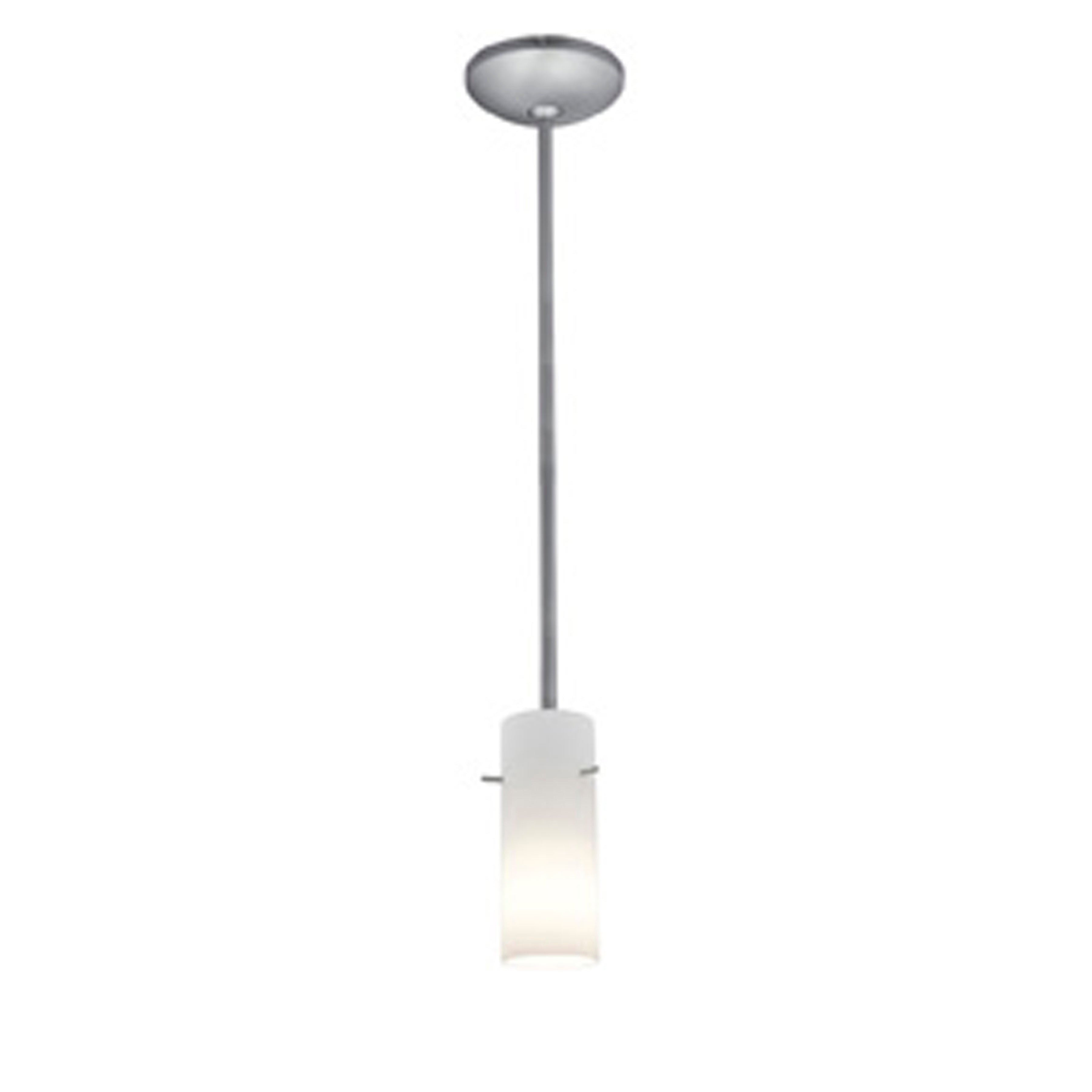 brushed steel pendant