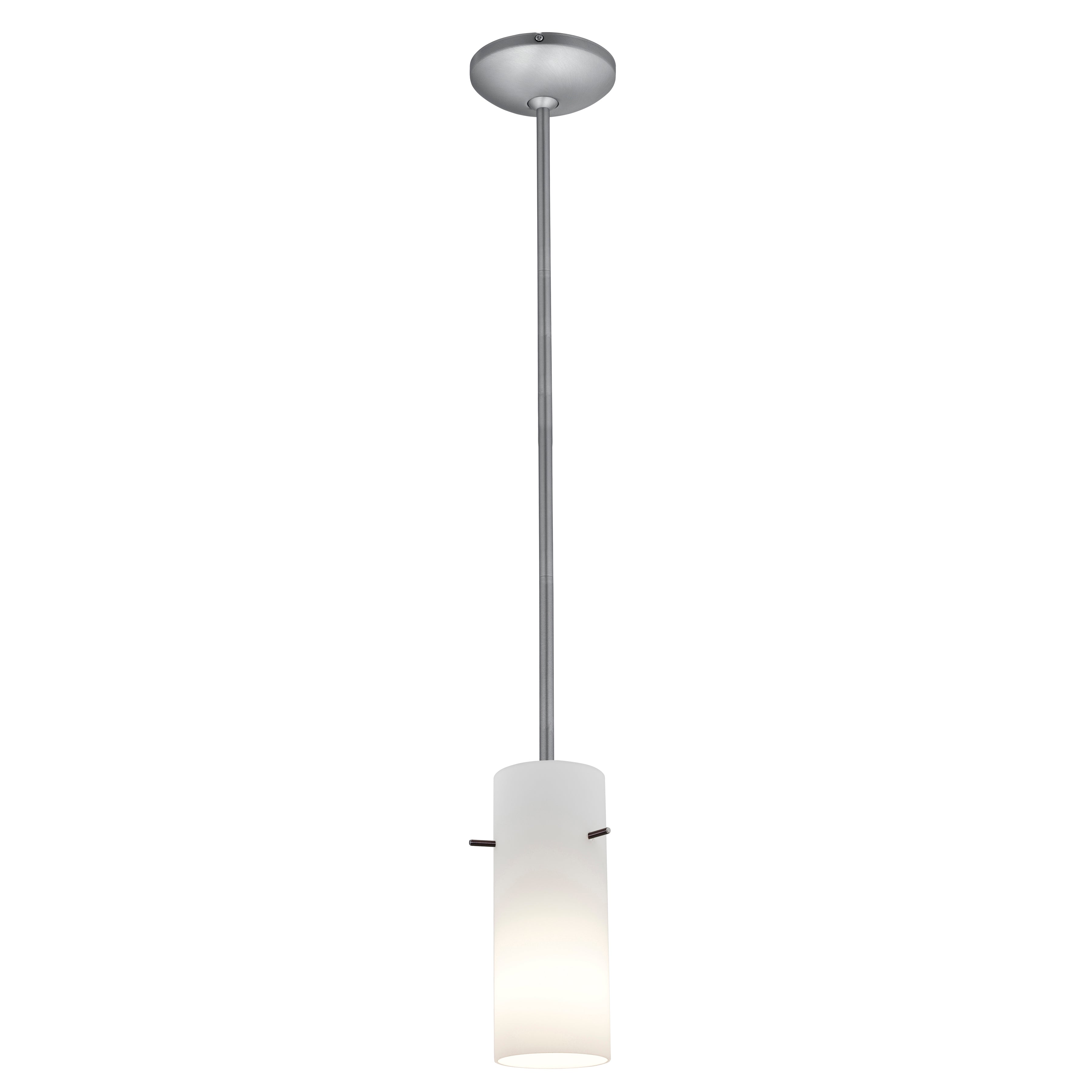 brushed steel pendant