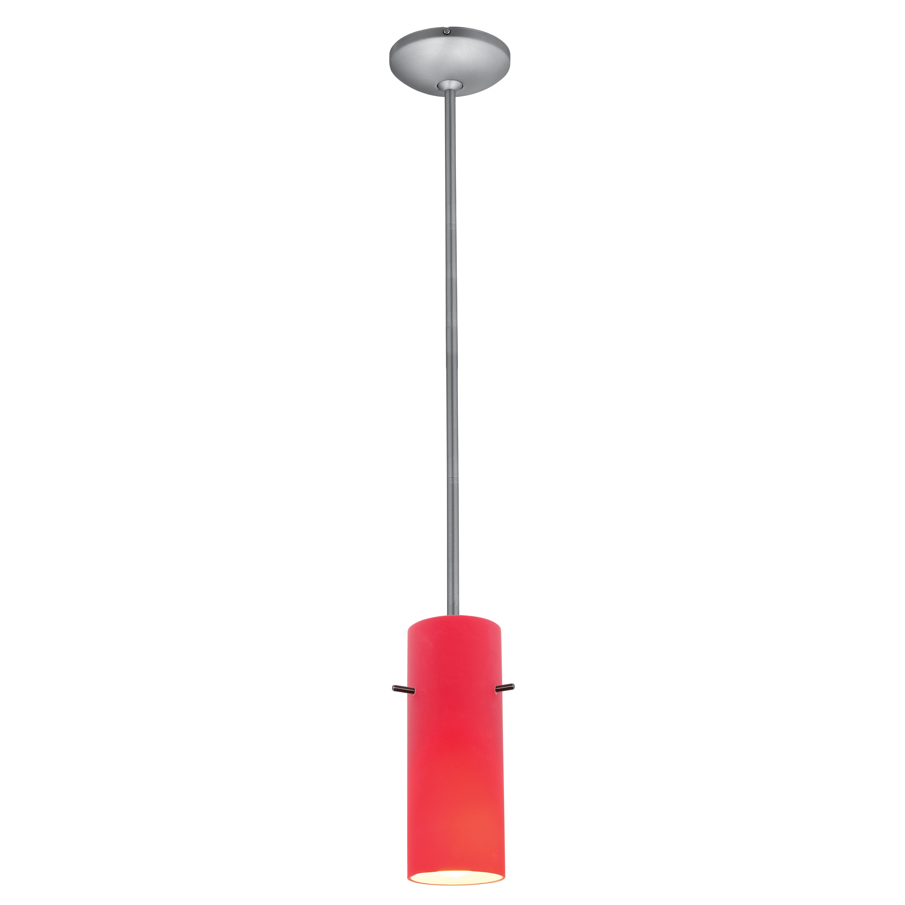brushed steel pendant