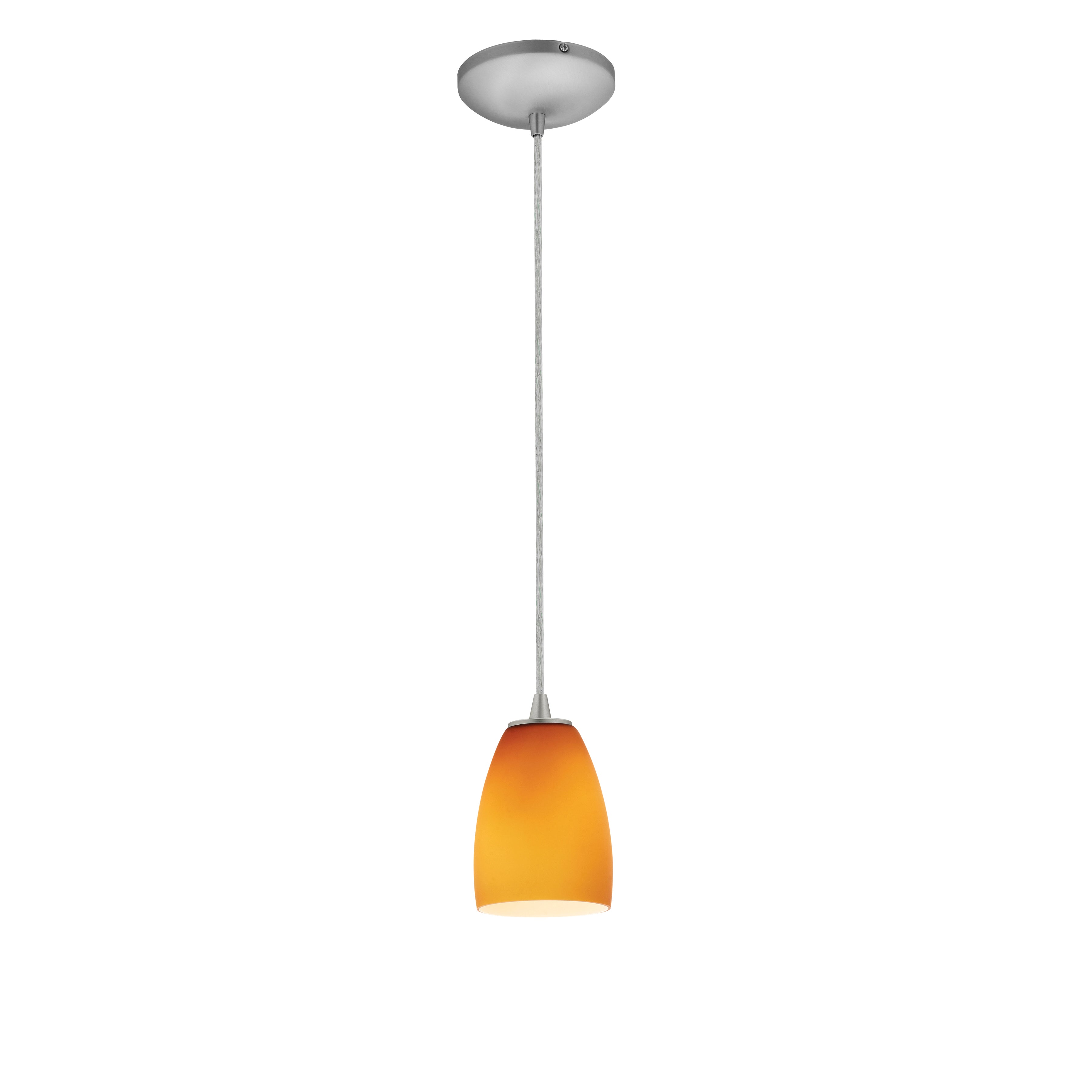 brushed steel pendant