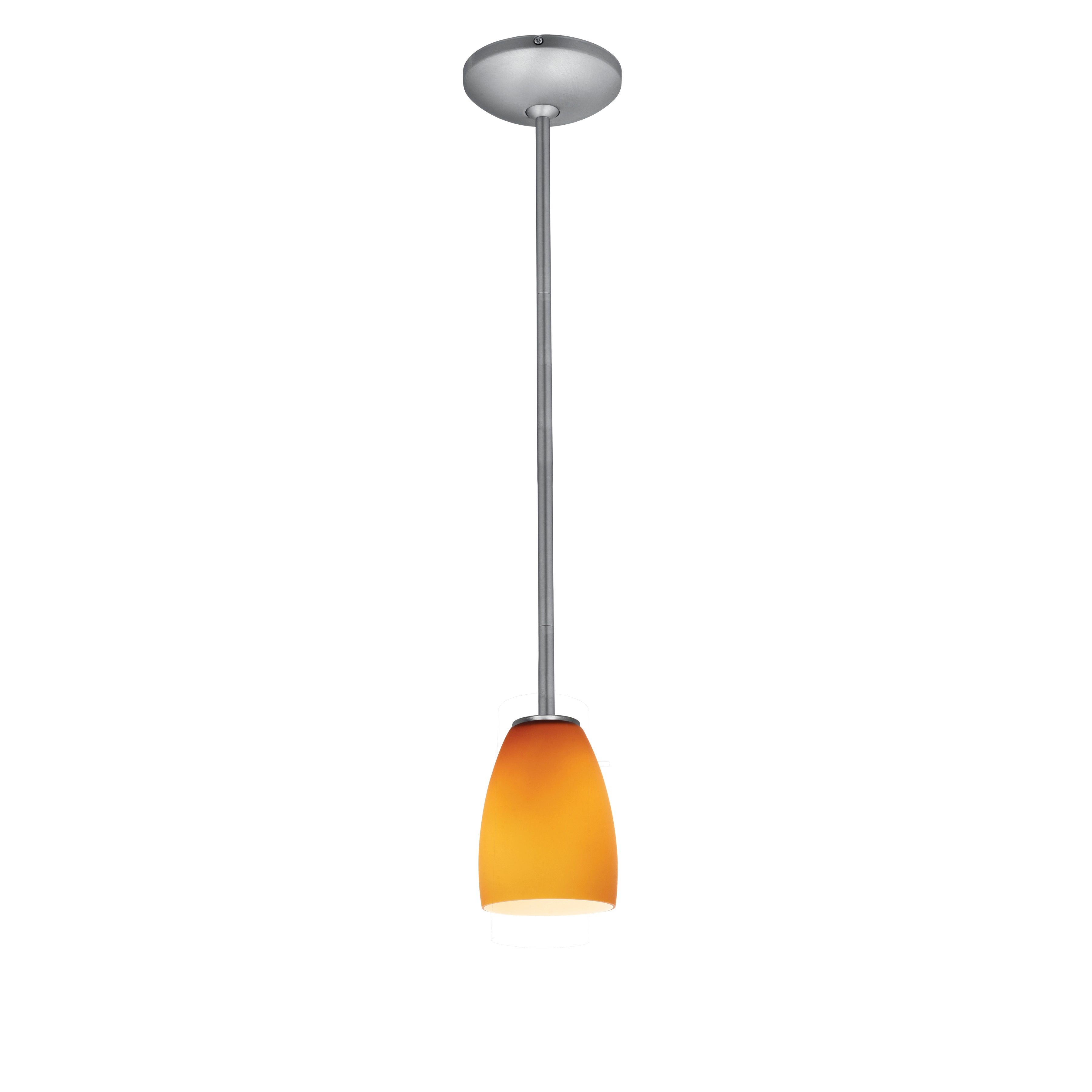 brushed steel pendant