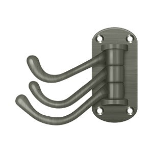 Deltana Triple Swivel Hook, Heavy Duty, 4" Projection