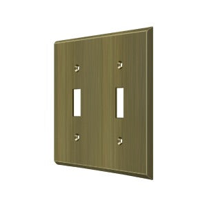 Deltana Switch Plate, Double Standard