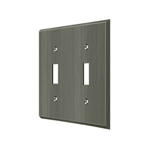 Deltana Switch Plate, Double Standard
