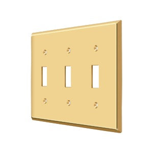 Deltana Switch Plate, Triple Standard