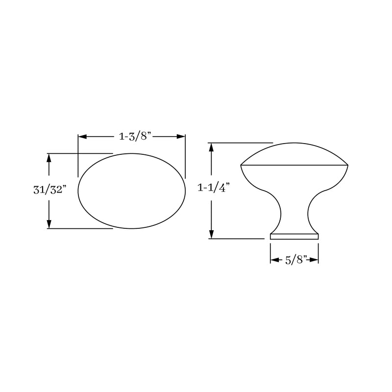 knob dimension