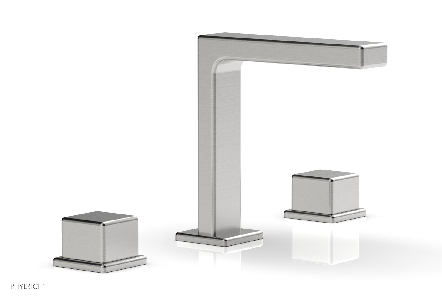 Phylrich MIX Widespread Faucet - Cube Handles 6-3/4" Height