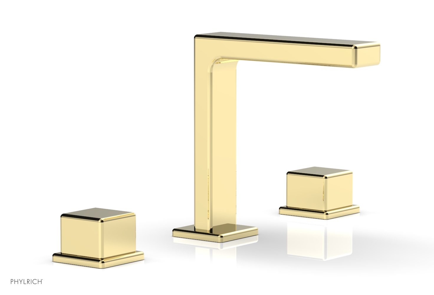 Phylrich MIX Widespread Faucet - Cube Handles 6-3/4" Height