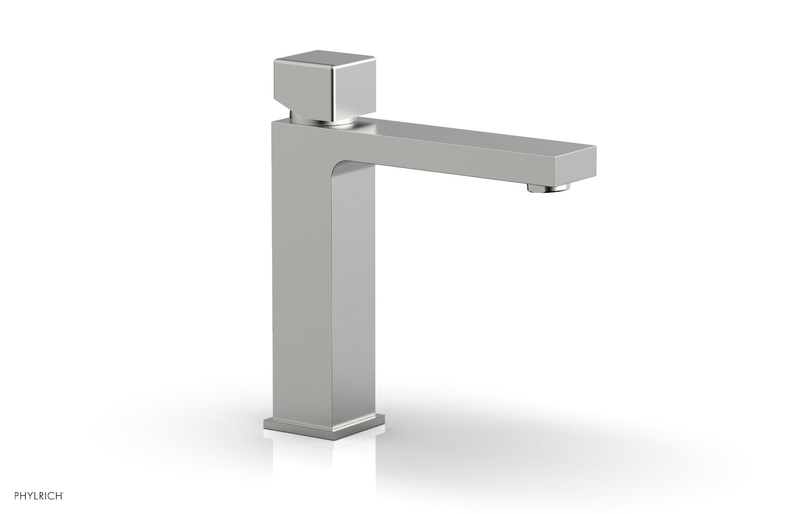 Phylrich MIX Single Hole Lavatory Faucet, Cube Handle