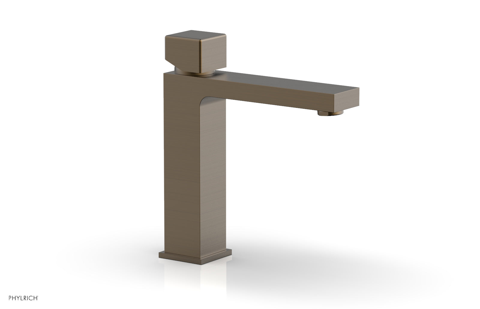 Phylrich MIX Single Hole Lavatory Faucet, Cube Handle
