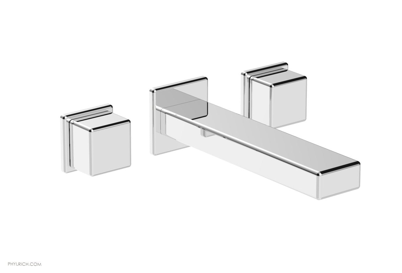 polished chrome lavatory set