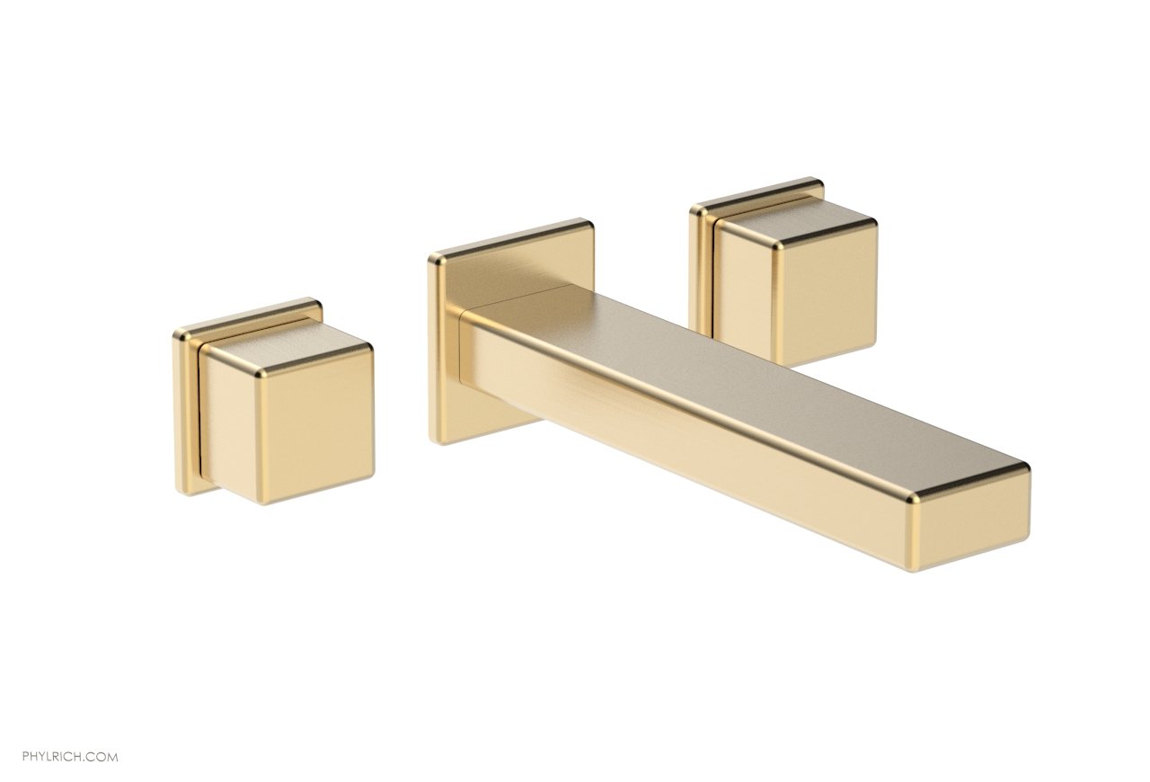 Phylrich MIX Wall Lavatory Set - Cube Handles
