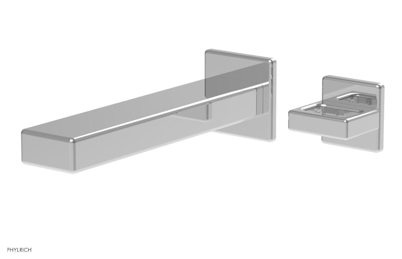 polished chrome lavatory set