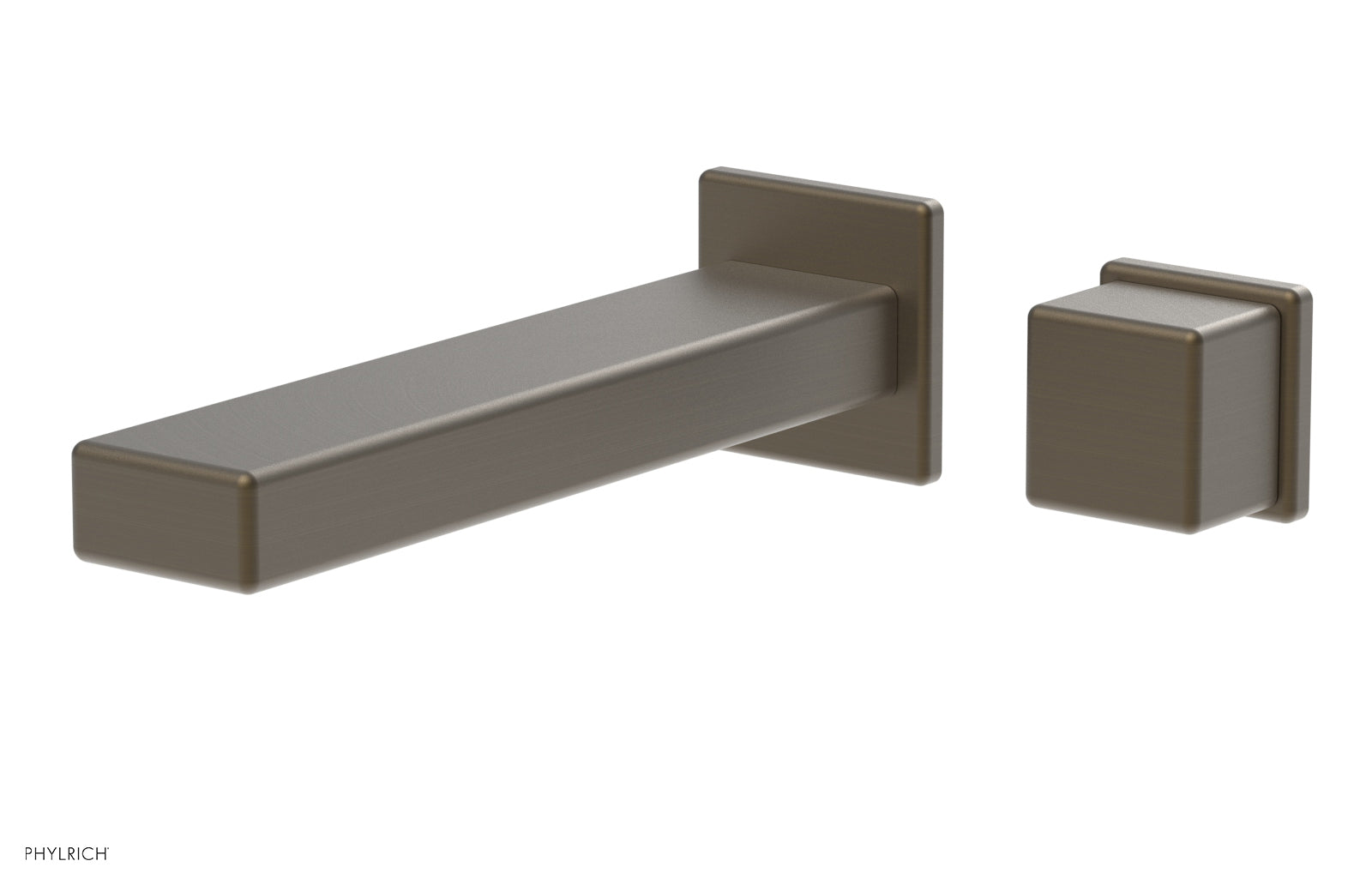 Phylrich MIX Single Handle Wall Lavatory Set - Cube Handle