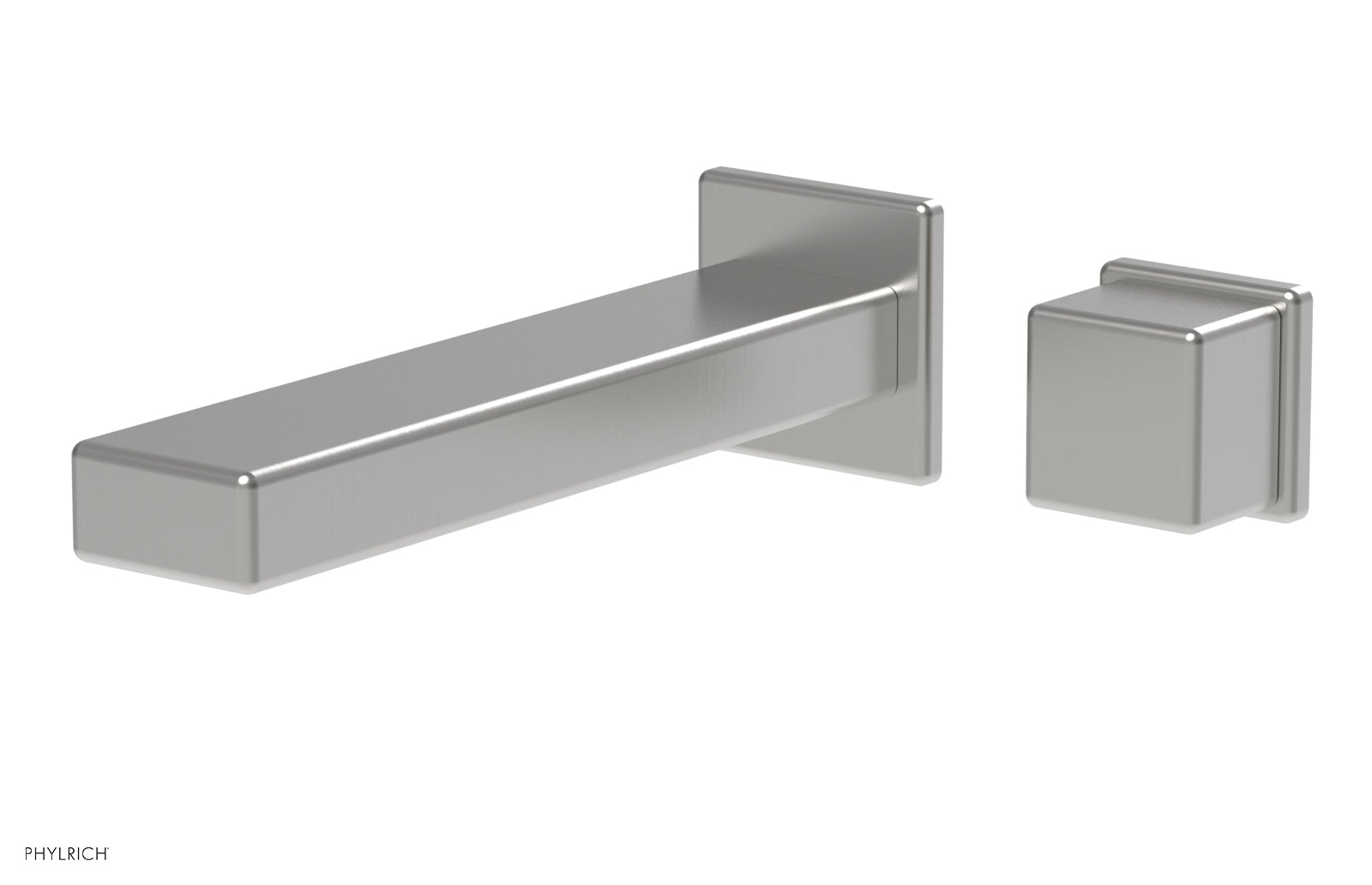 Phylrich MIX Single Handle Wall Lavatory Set - Cube Handle