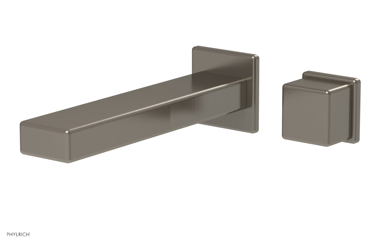 Phylrich MIX Single Handle Wall Lavatory Set - Cube Handle