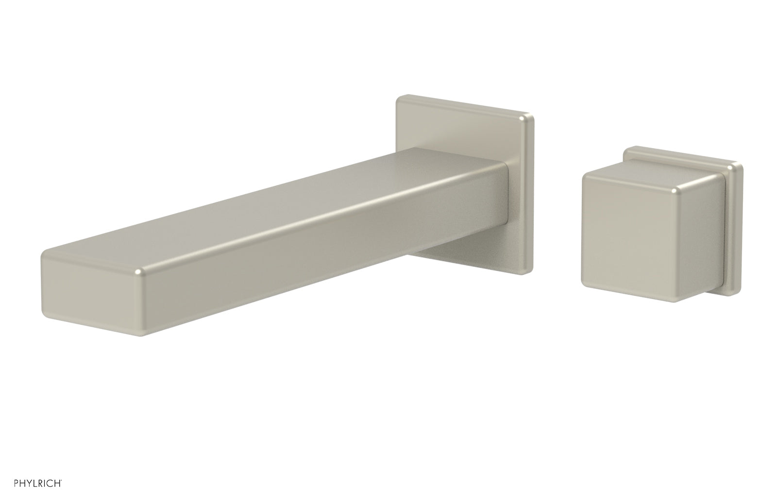 Phylrich MIX Single Handle Wall Lavatory Set - Cube Handle