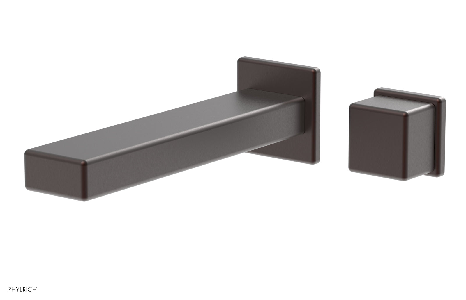Phylrich MIX Single Handle Wall Lavatory Set - Cube Handle