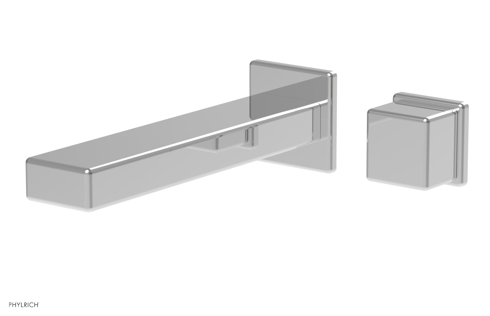 polished chrome lavatory set
