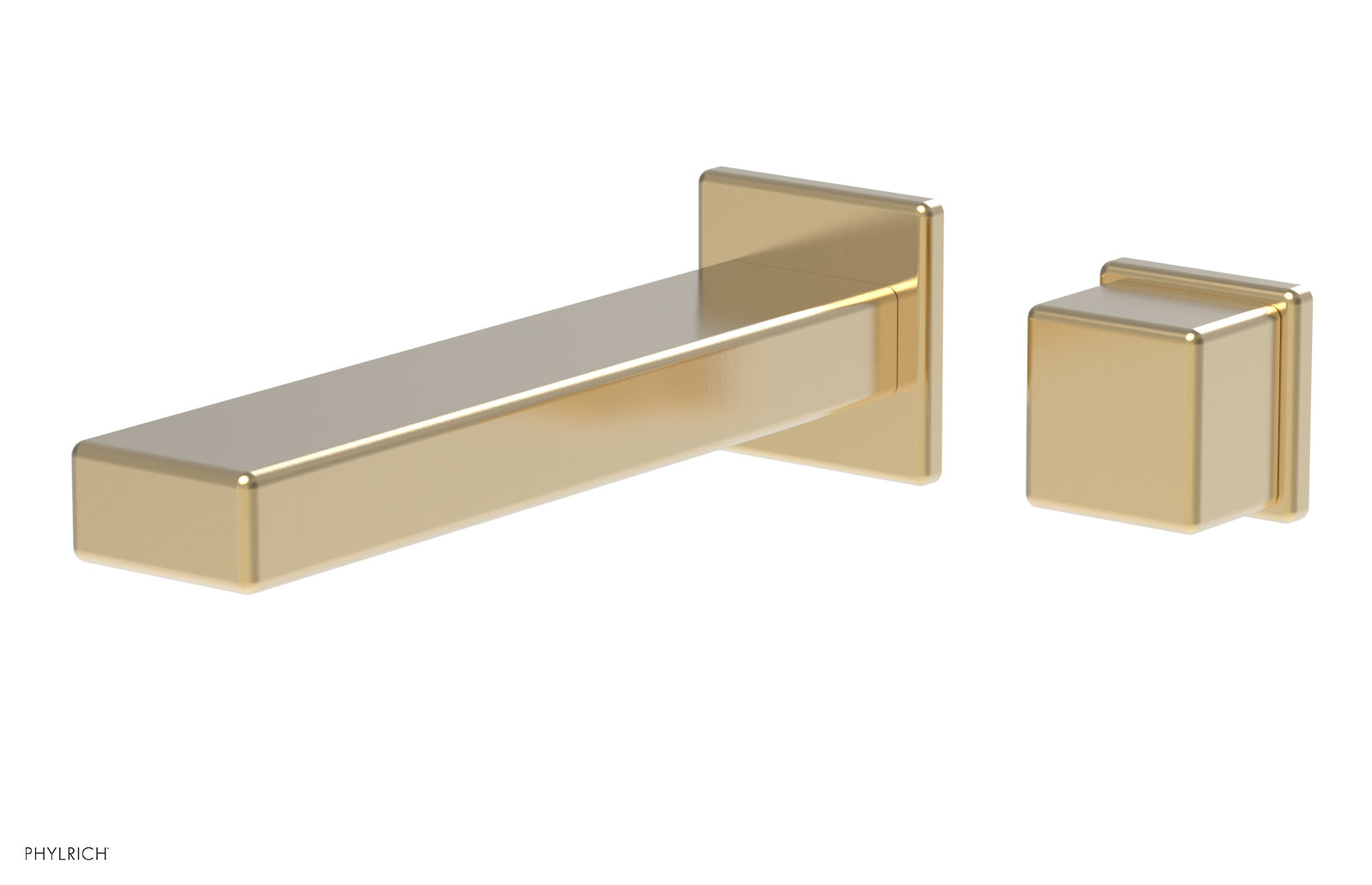 Phylrich MIX Single Handle Wall Lavatory Set - Cube Handle